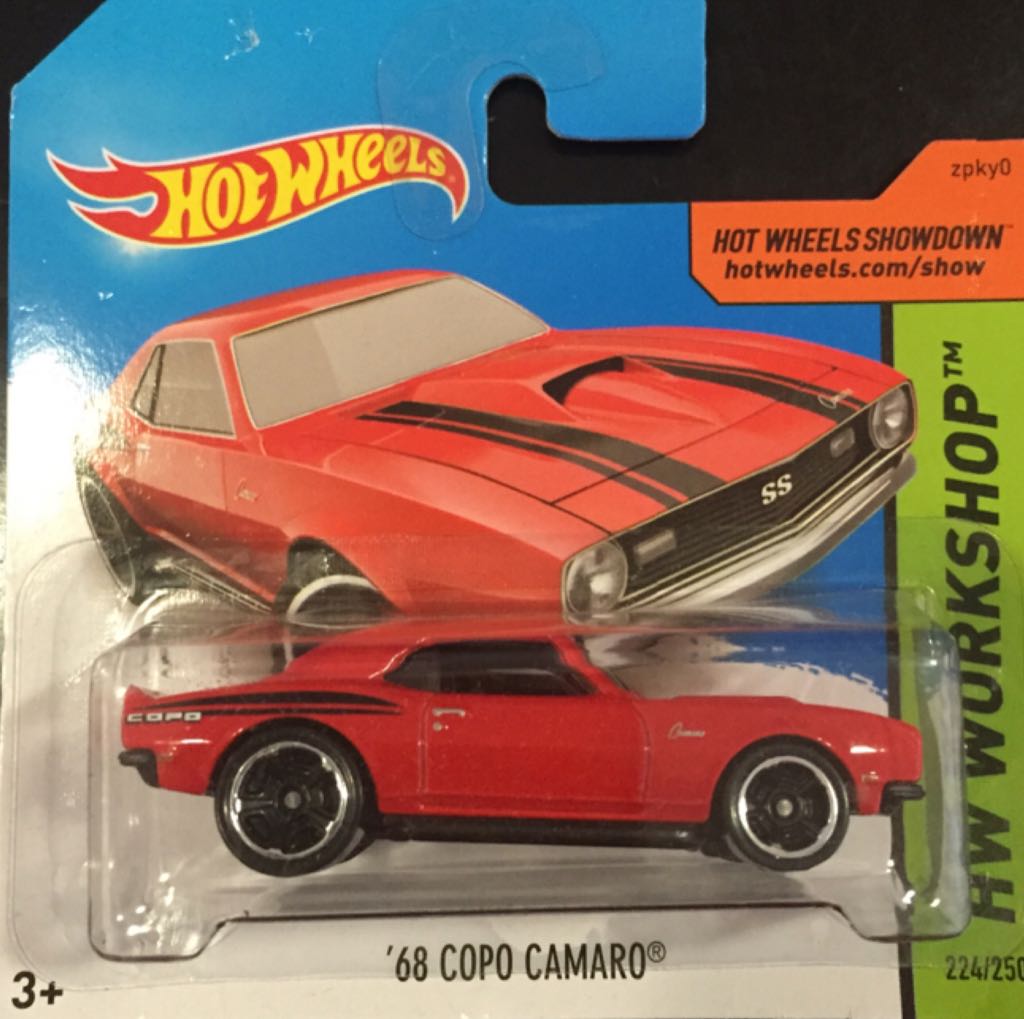 Hotwheels ’68 Copo Camaro  toy car collectible - Main Image 1