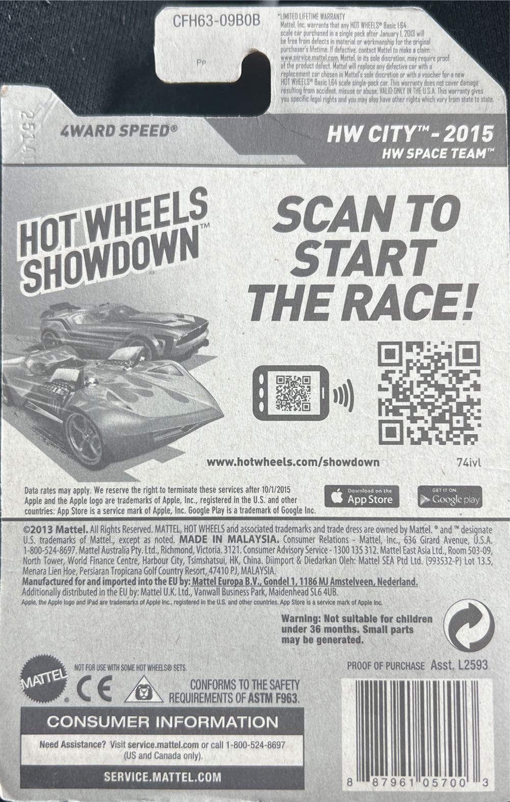 4ward Speed ‘15 - HW CITY - HW Space Team toy car collectible - Main Image 2