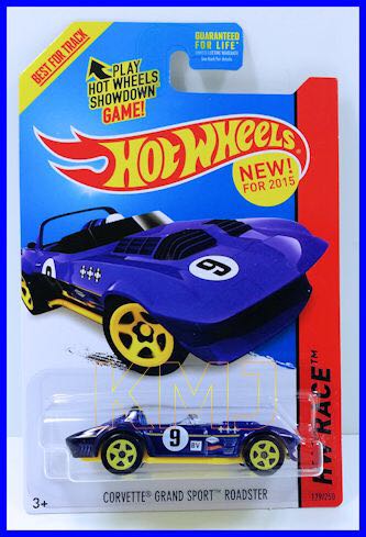 Hot Wheels Corvette Grand Sport Roadster - 2015 HW Race toy car collectible - Main Image 1