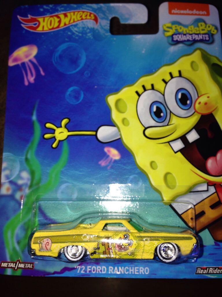 ’72 Ford Ranchero - HW POP Culture Sponge Bob toy car collectible - Main Image 1