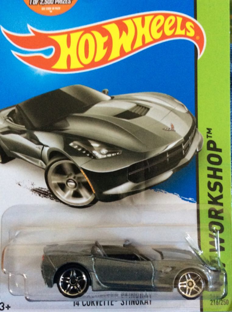 ‘14 Corvette Stingray - HW WORKSHOP toy car collectible - Main Image 2