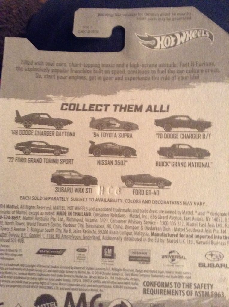 2015 Fast And Furious - Fast And Furious toy car collectible - Main Image 2