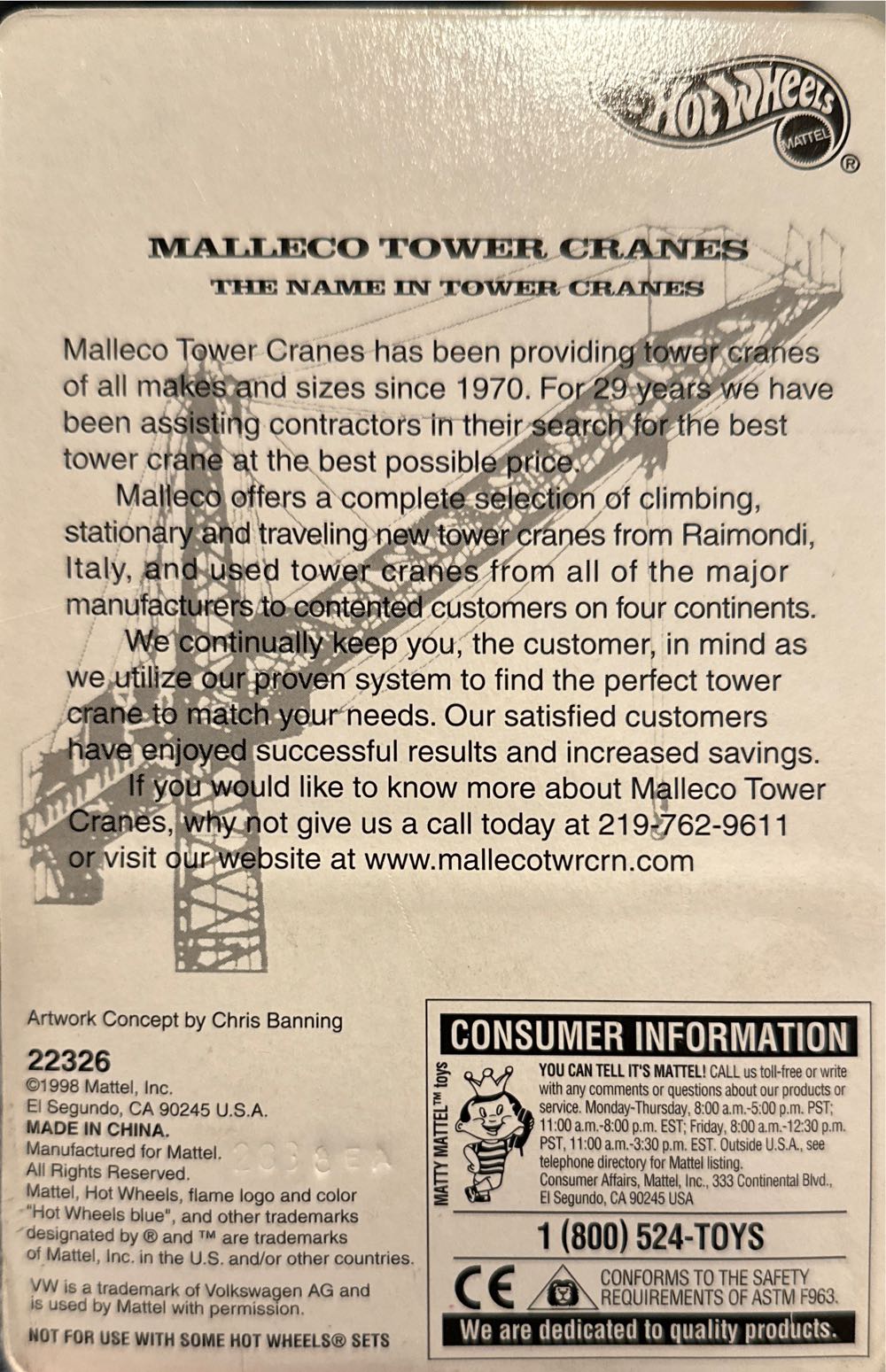 Hot Wheels: Volkswagen Drag Bus Malleco Tower Cranes - Limited Edition toy car collectible - Main Image 3