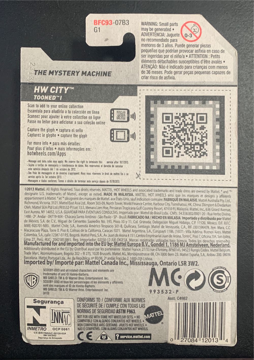 The Mystery Machine - HW City toy car collectible - Main Image 2