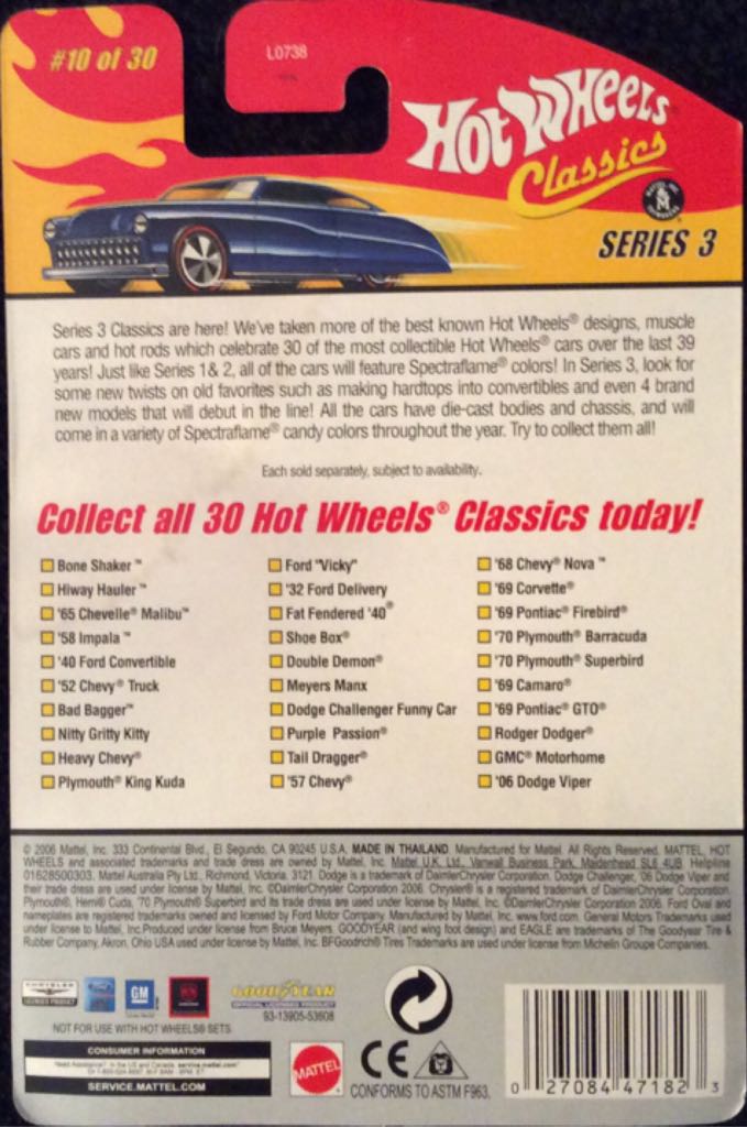 Hot Wheels Classics Series 3: Plymouth King Kuda - 2006 Hot Wheels Classic Series 3 toy car collectible - Main Image 2