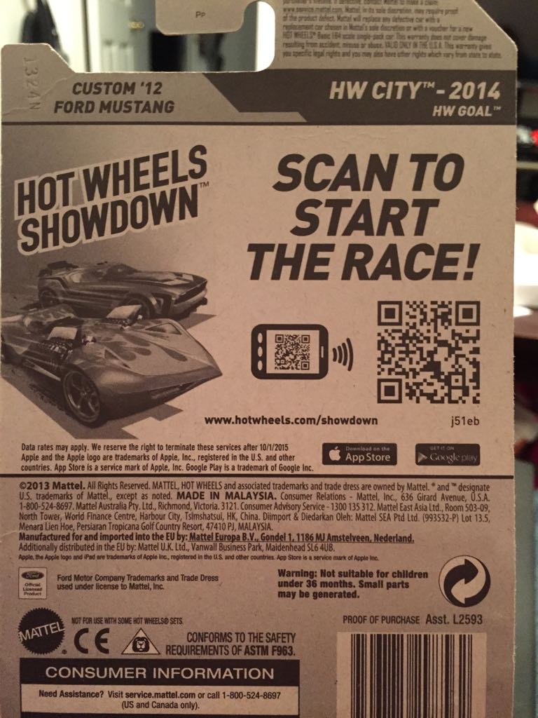 Custom 12 Purple Soccer Mustang  toy car collectible - Main Image 2