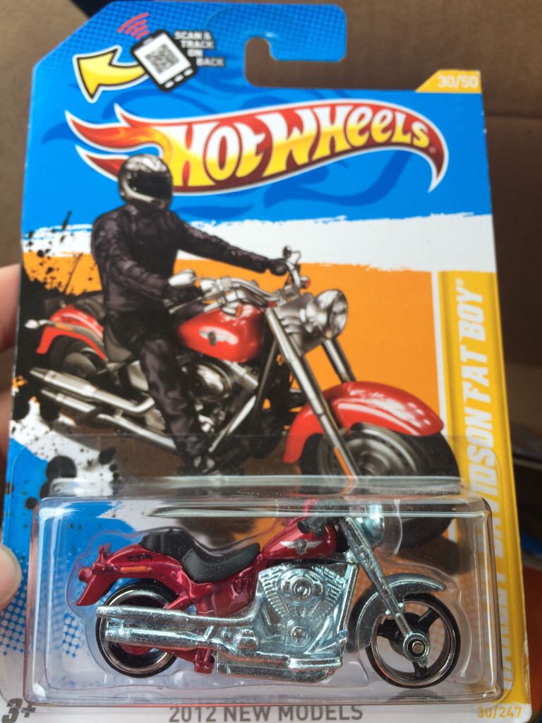 Harley-davidson Fat Boy  toy car collectible - Main Image 1