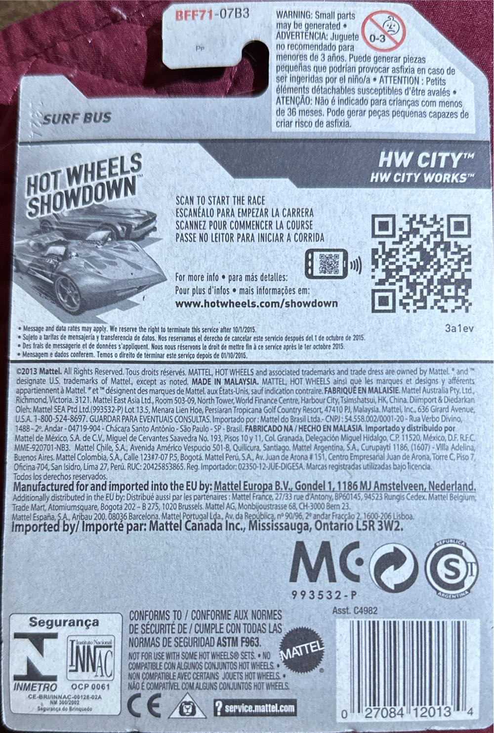 Surf Bus - HW CITY WORKS™ toy car collectible - Main Image 3