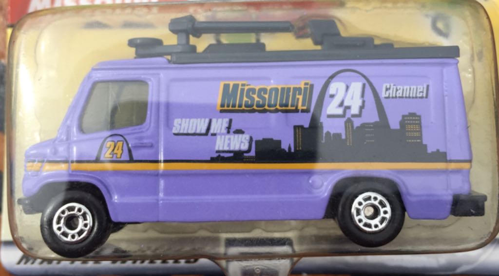 TV News Van - MBX Across America 50th Birthday Series toy car collectible - Main Image 2