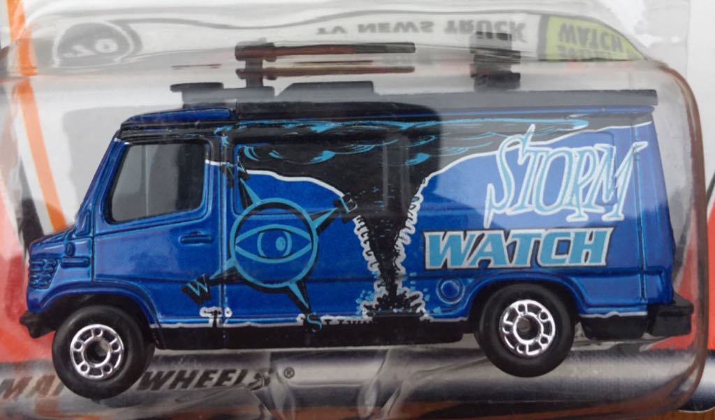 TV News Truck Storm Watch - MBX Storm Watch toy car collectible - Main Image 2