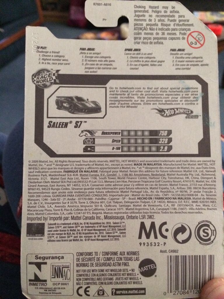 Saleen S7 - 2010 - HW RACE WORLD - SPEEDWAY toy car collectible - Main Image 2
