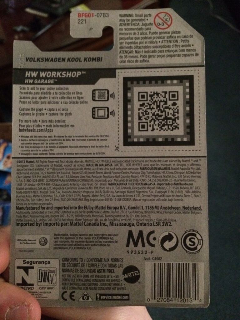 Volkswagen Kool Kombi - 2014 HW Workshop - Garage toy car collectible - Main Image 2