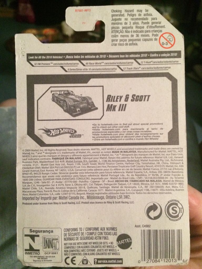 Riley & Scort MK 2 - 2010 HW Racing toy car collectible - Main Image 2