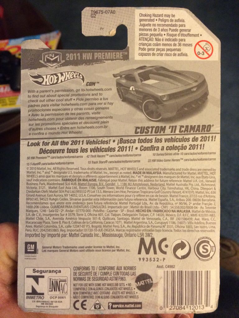 Custom ’11 Camaro - 2011 HW Premiere toy car collectible - Main Image 2