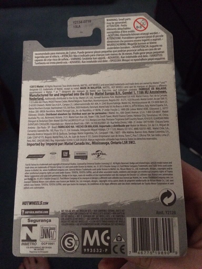 Fast And Furious - 03: 67 Ford Mustang - 2016 Fast & Furious toy car collectible - Main Image 2