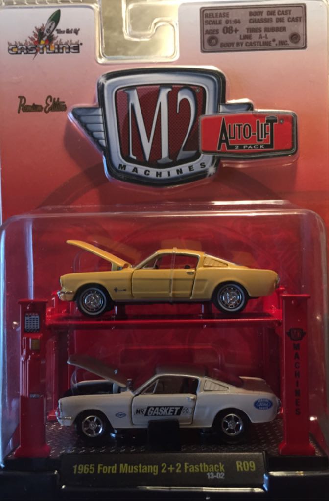 Ford Mustang GT (1965) 2+2 Fastback - M2 Auto-lift 2 Pack toy car collectible - Main Image 1