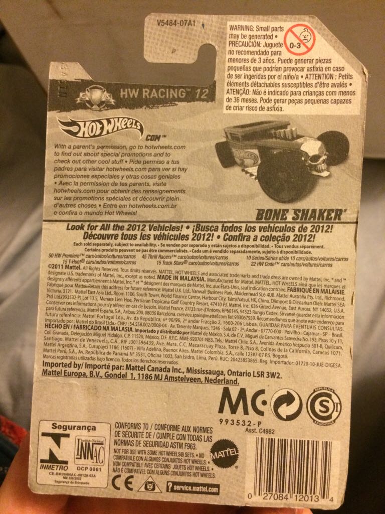 Bone Shaker  - 2012 HW Racing toy car collectible - Main Image 2