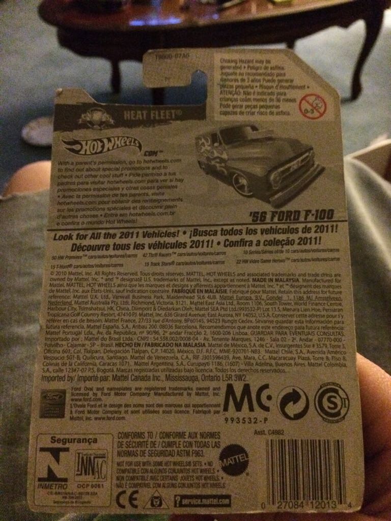 ’56 Ford F-100 - 2011 Heat Fleet toy car collectible - Main Image 2