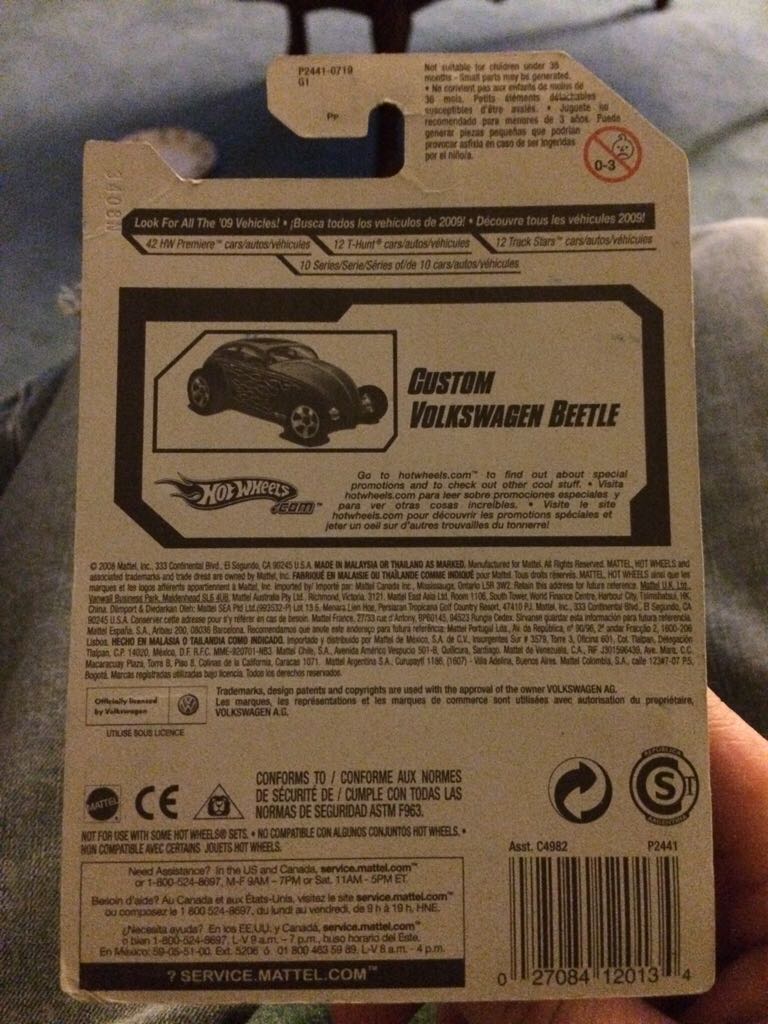 Custom Volkswagen Beetle - 2009 Heat Fleet toy car collectible - Main Image 2