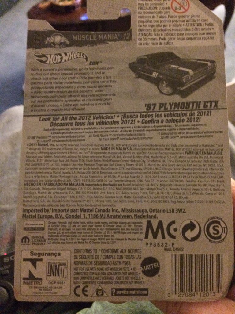 ’67 Plymouth GTX - 2012 Muscle Mania - Mopar toy car collectible - Main Image 2