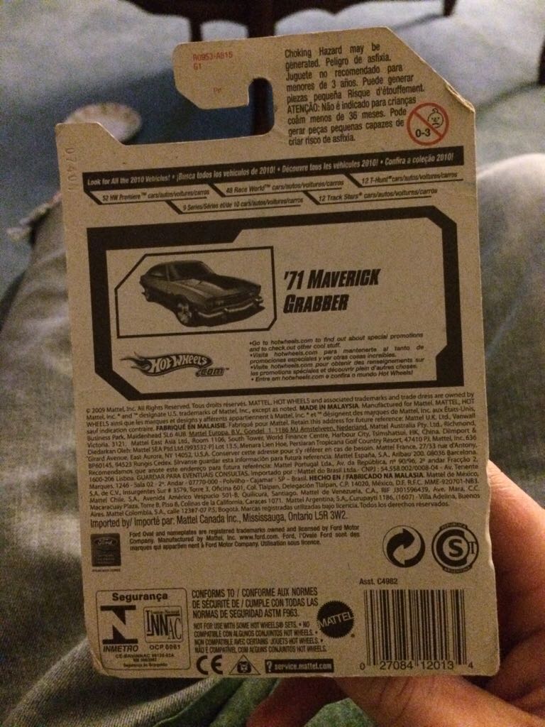 Ordered Desy: 1971 Maverick Grabber - 2010 New Models toy car collectible - Main Image 2