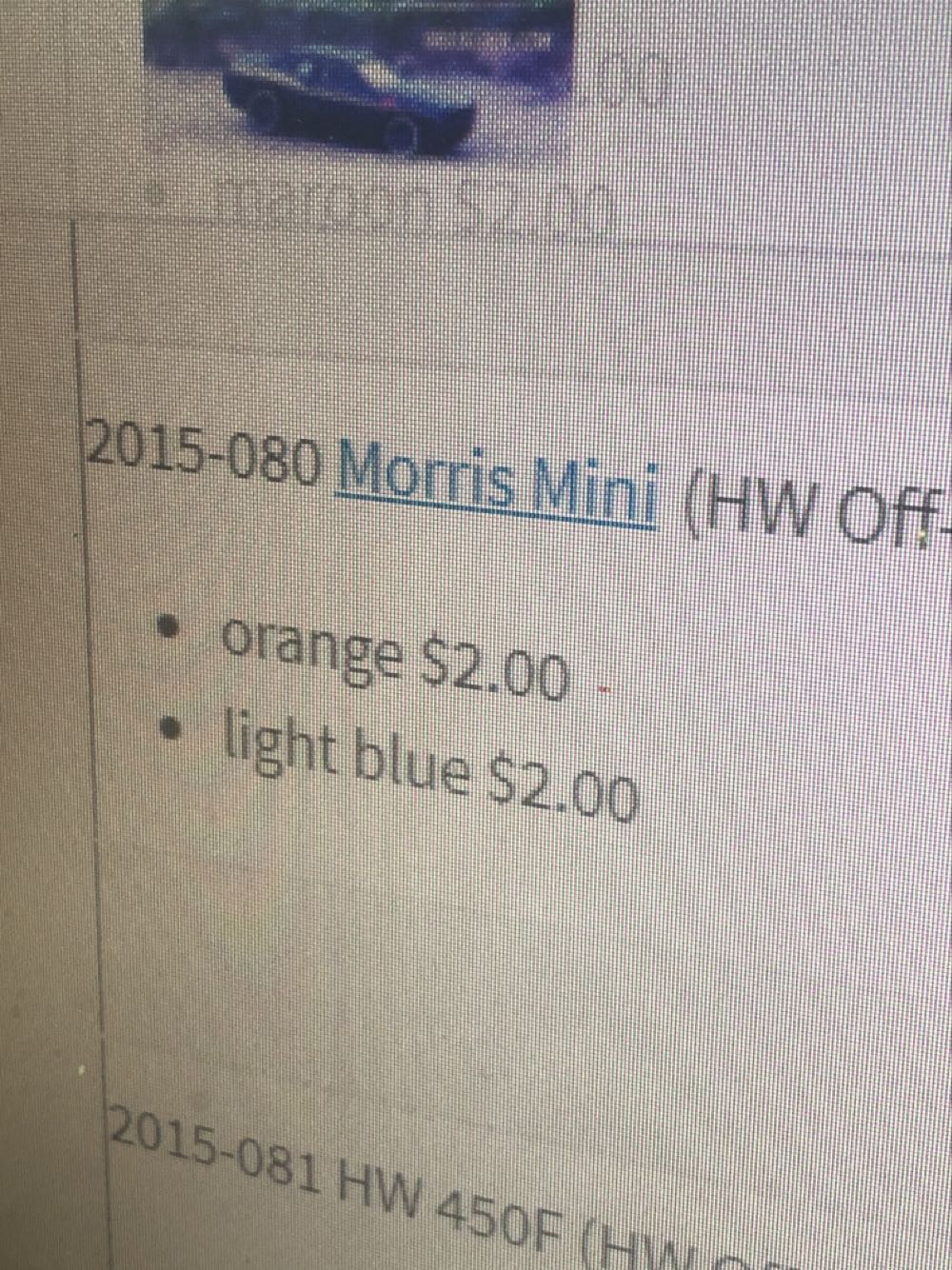 Morris Mini - HW Off Road toy car collectible - Main Image 3