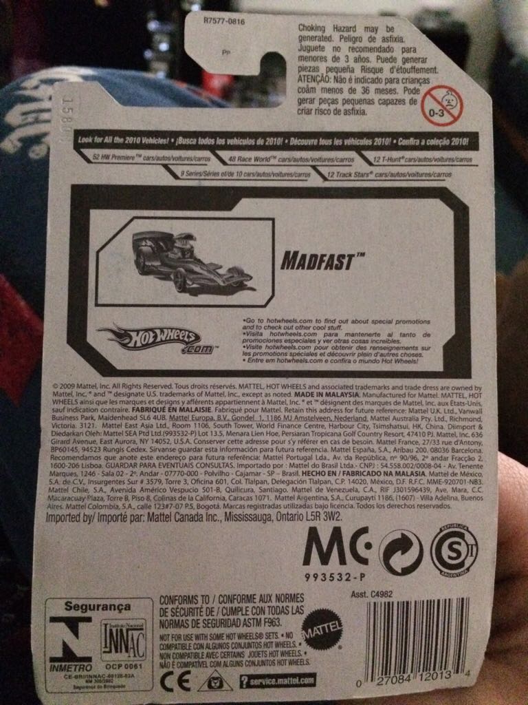 Madfast - 2010 HW Racing toy car collectible - Main Image 2