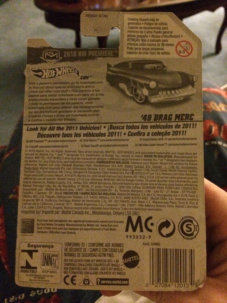 ’49 Drag Merc - 2010 HW Premiere toy car collectible - Main Image 2