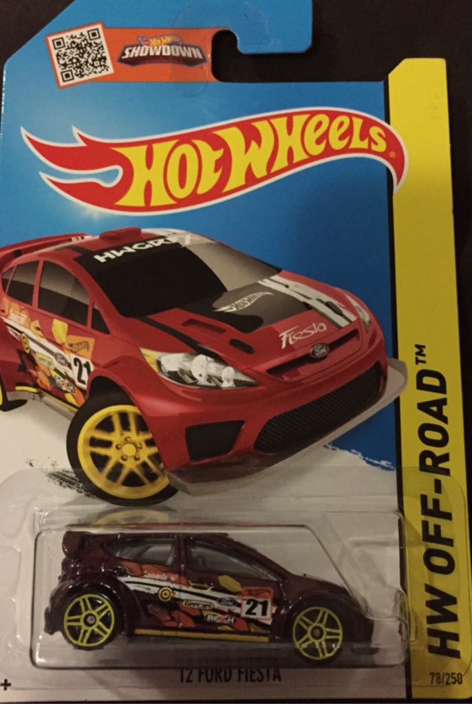 Hotwheels ’12 Ford Fiesta  toy car collectible - Main Image 1