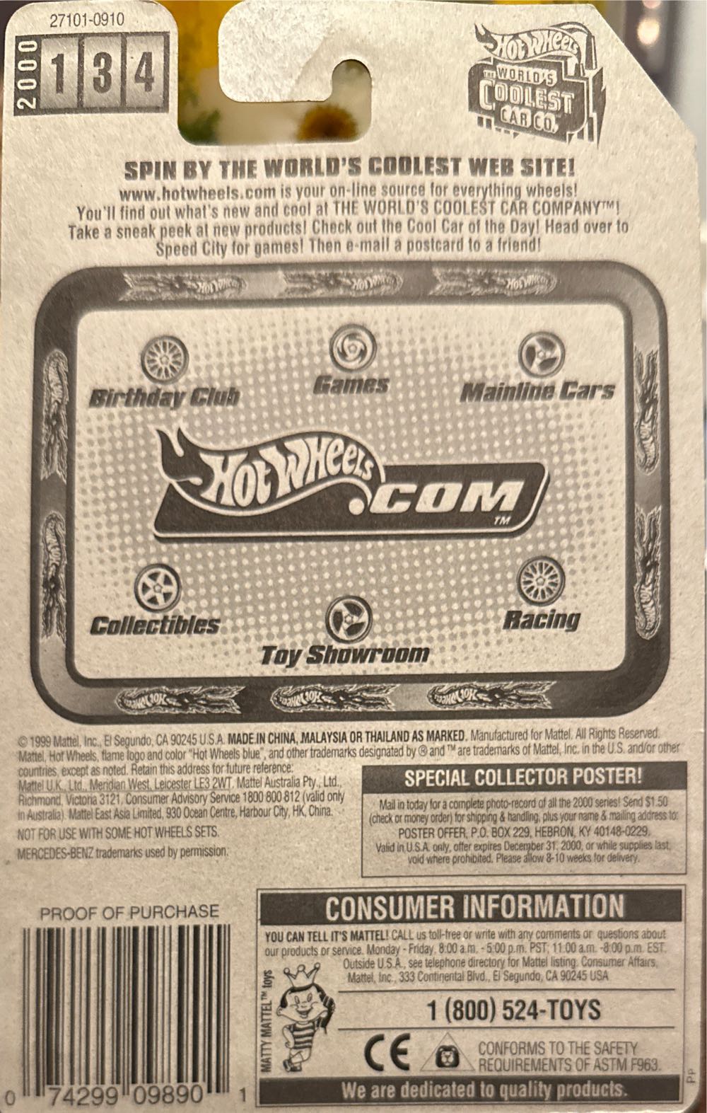 Mercedes 500 SL - Mainline toy car collectible - Main Image 2