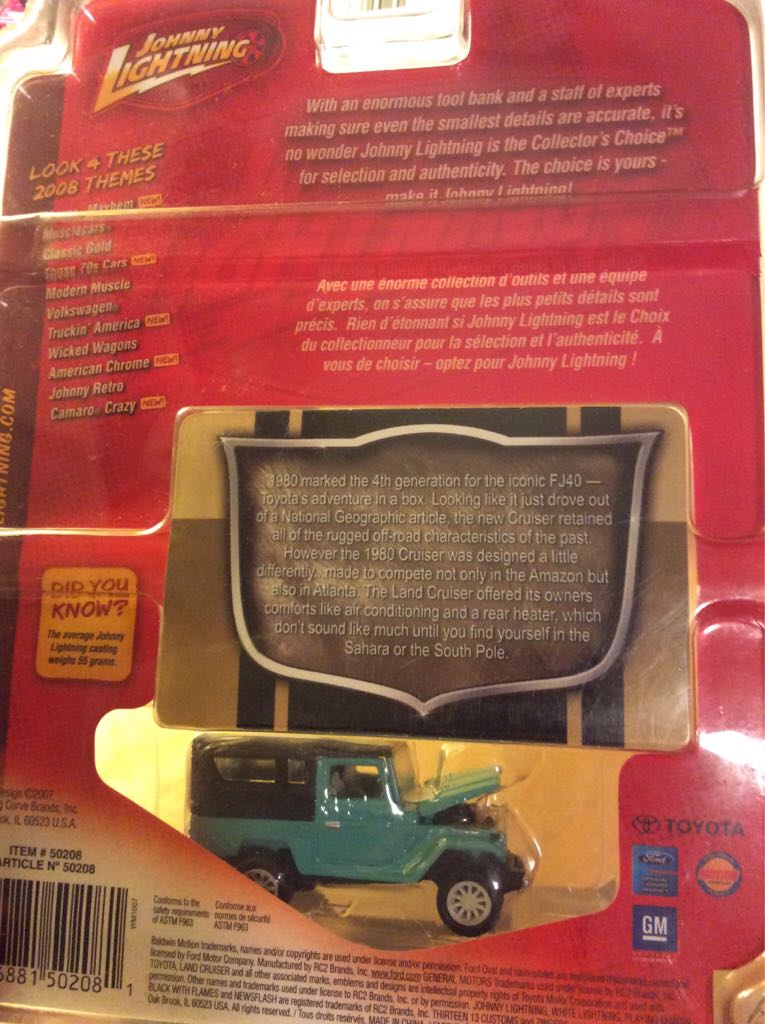 Johnny Lightning - ’80 Toyota Land Cruiser - 2008 Johnny Lightning - Classic Gold R39 toy car collectible - Main Image 2