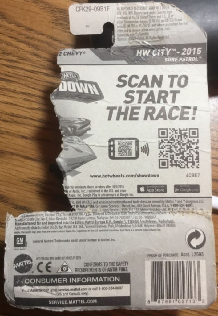 Chevy Custom ‘62 - HW City toy car collectible - Main Image 2