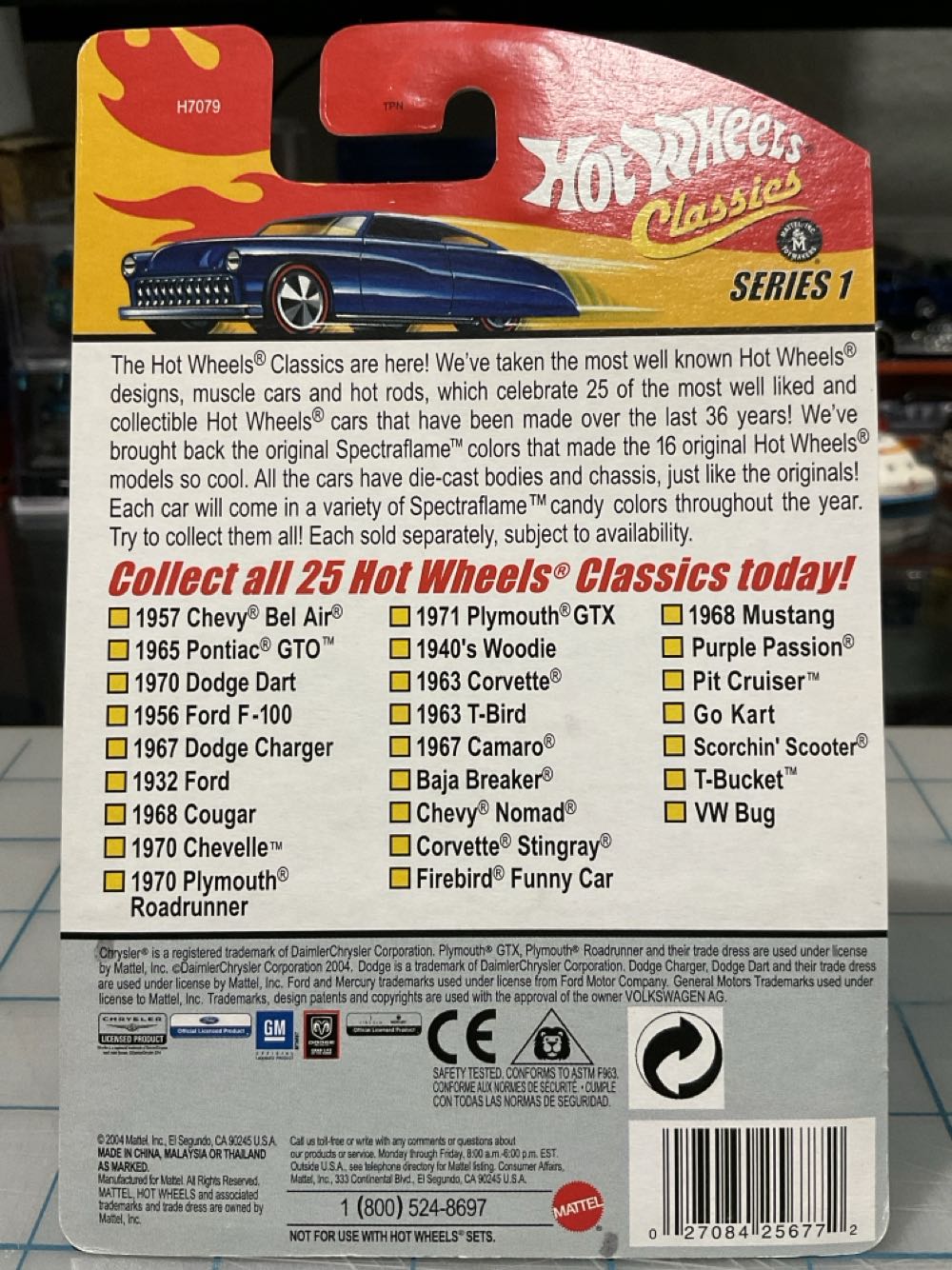 Camaro ‘67 Anti-freeze - Classics - 0025 - 2004 Hot Wheels Classics Series 1 toy car collectible - Main Image 3