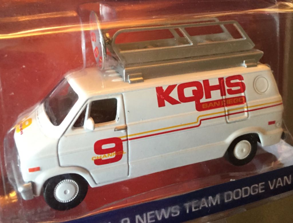 Channel 9 News Team Dodge Van - Hollywood toy car collectible - Main Image 2