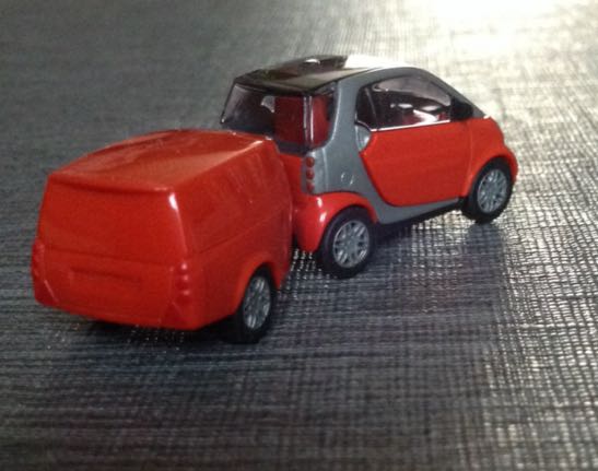 Smart Fortwo Met Clevertrail   toy car collectible - Main Image 2