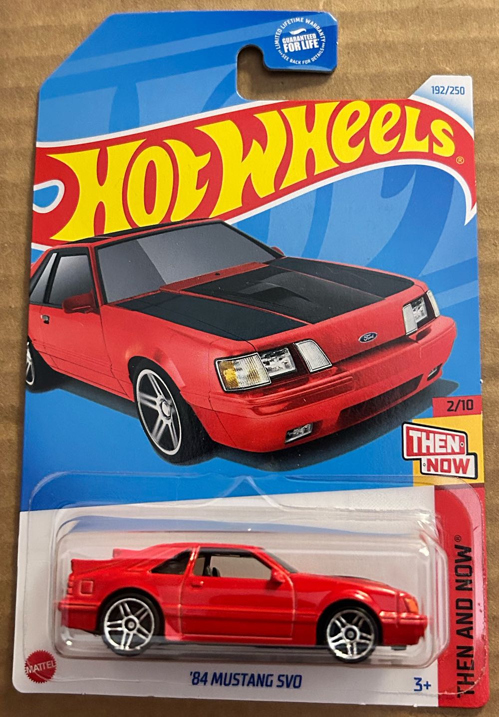 ‘84 Mustang SVO - Then And Now® toy car collectible [Barcode 027084120134] - Main Image 3
