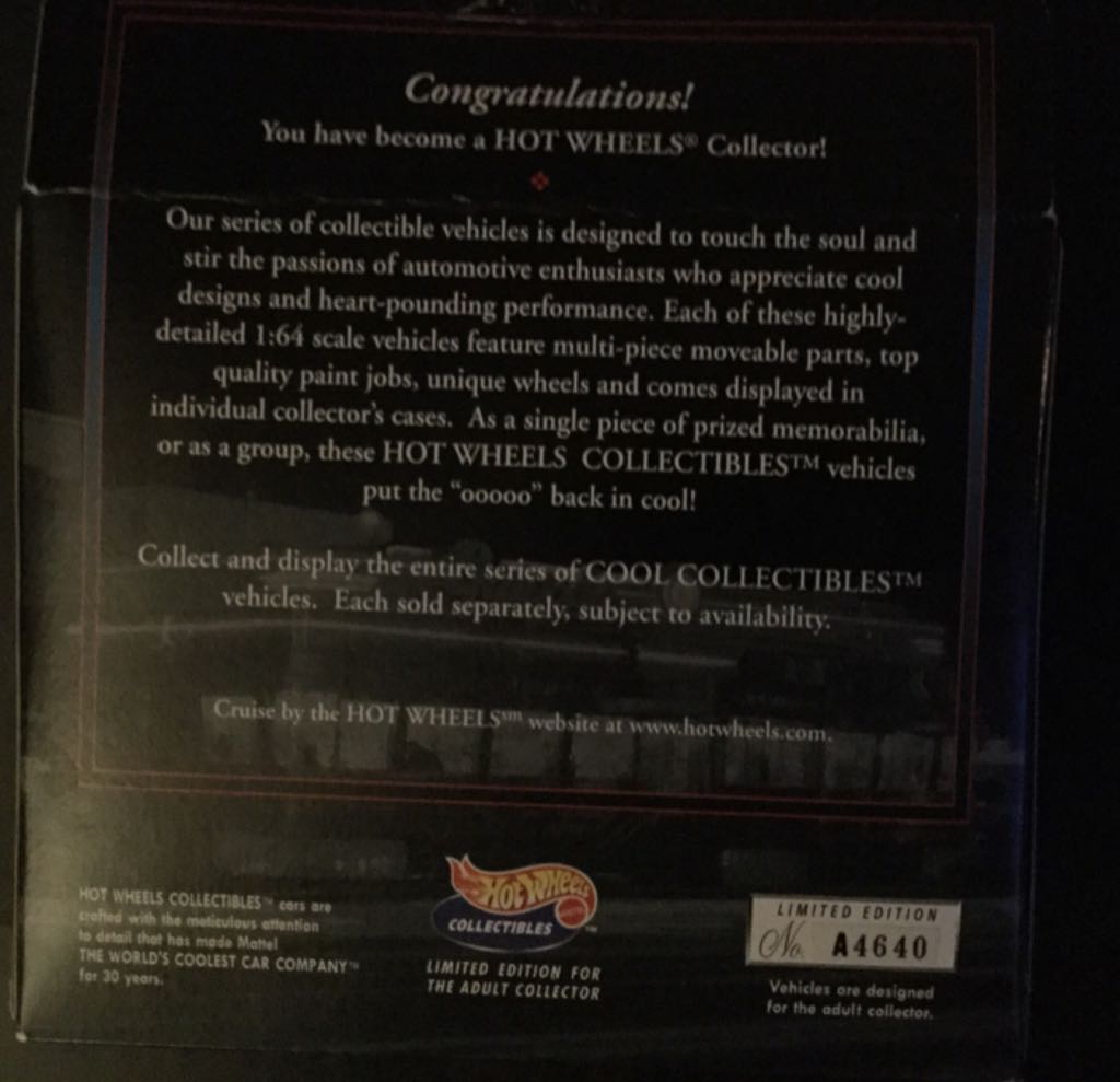 Ford Coupe, ’32 (Collectables) - Hot Wheels Collectibles toy car collectible - Main Image 2