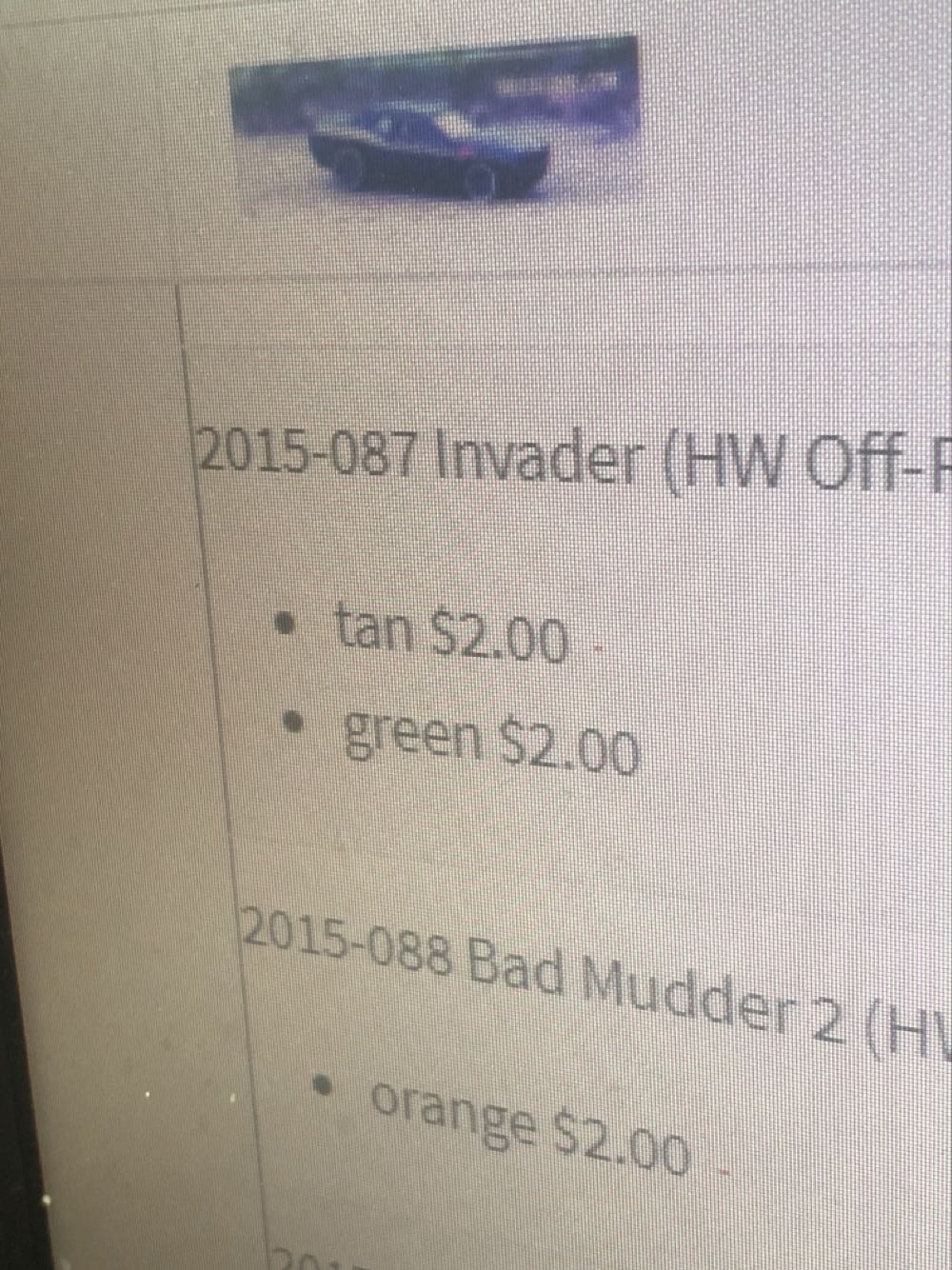 Invader - HW Off-Road - 2015 Battle Kings toy car collectible - Main Image 3