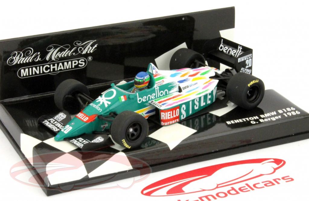 Benetton B186  BMW  G. Berger - Minichamps toy car collectible - Main Image 2