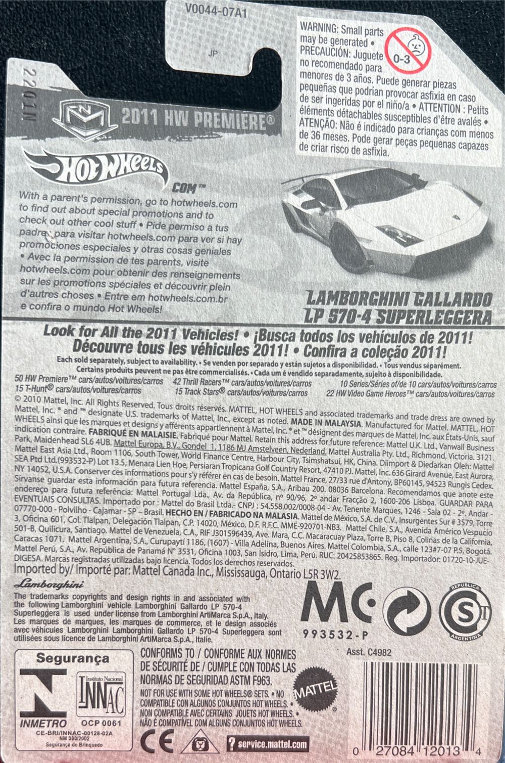 Lamborghini Gallardo LP 570-4 Superleggera - 2011 New Models toy car collectible - Main Image 2