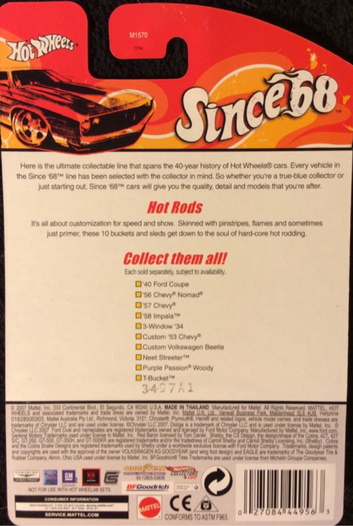 Since ’68 "Hot Rods” (2007): 3-Window ’34 - Since ’68 ”Hot Rods” toy car collectible - Main Image 2