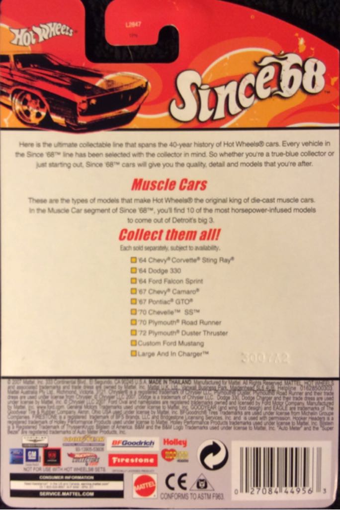 Since ’68 "Muscle Cars” (2007): ’72 Plymouth Duster Thruster - Since ’68 ”Muscle Cars” toy car collectible - Main Image 2