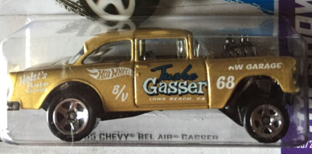 10/10 ’55 Chevy Bel Air Gasser - 2013 - HW Showroom - American Turbo toy car collectible - Main Image 2