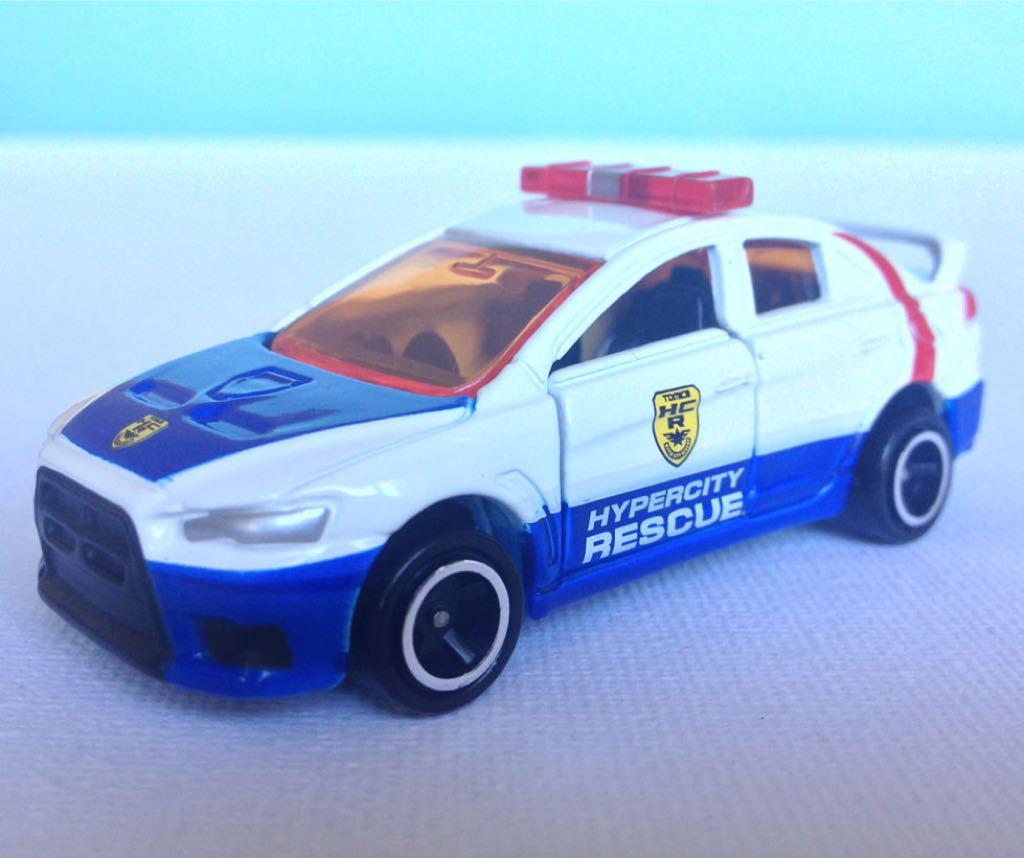 TOMICA 85406 - 067 Mitsubishi Lancer Evolution X - Tomica Hypercity Rescue toy car collectible - Main Image 2