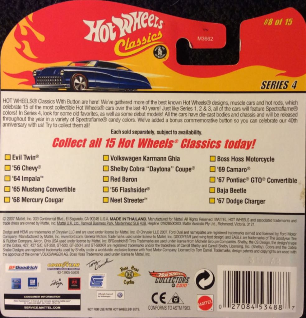 Hot Wheels Classics Series 4: Red Baron - Classic 4 toy car collectible - Main Image 2