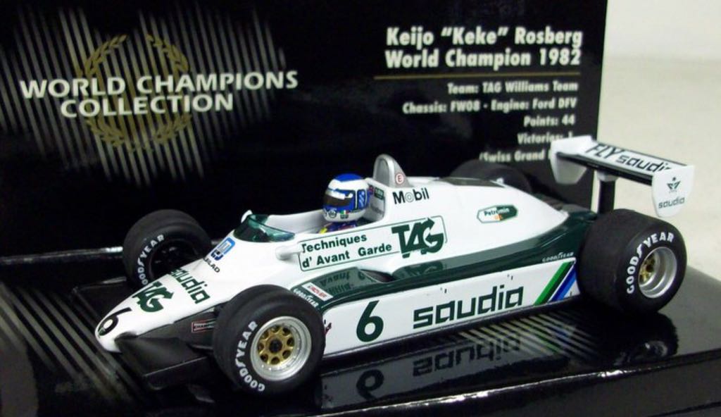 Williams FW08 - Minichamps toy car collectible - Main Image 1