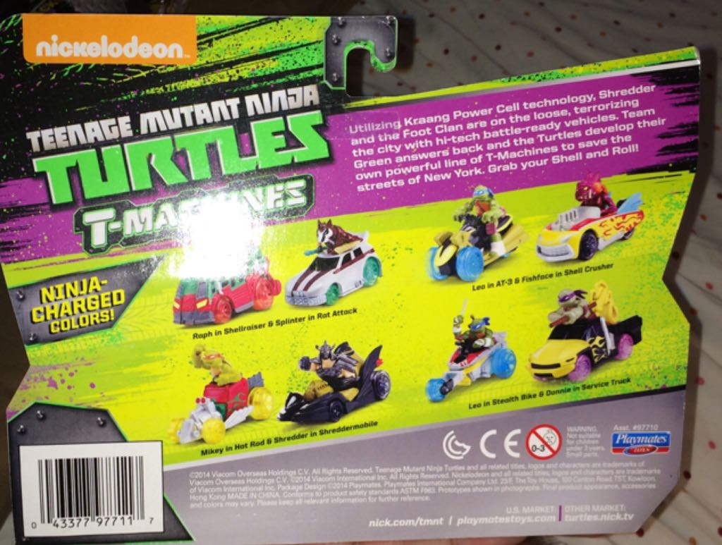 T-Machines Mikey In Hot Rod & Shredder In Shreddermobile  toy car collectible - Main Image 2