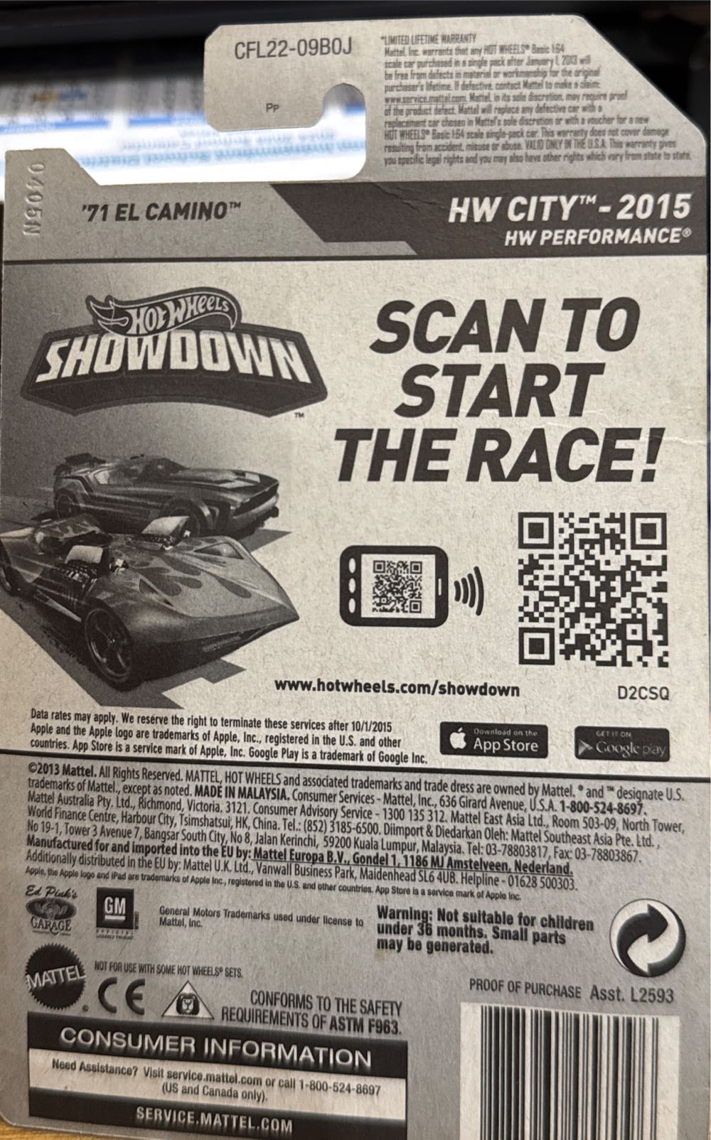 71 El Camino  toy car collectible - Main Image 2