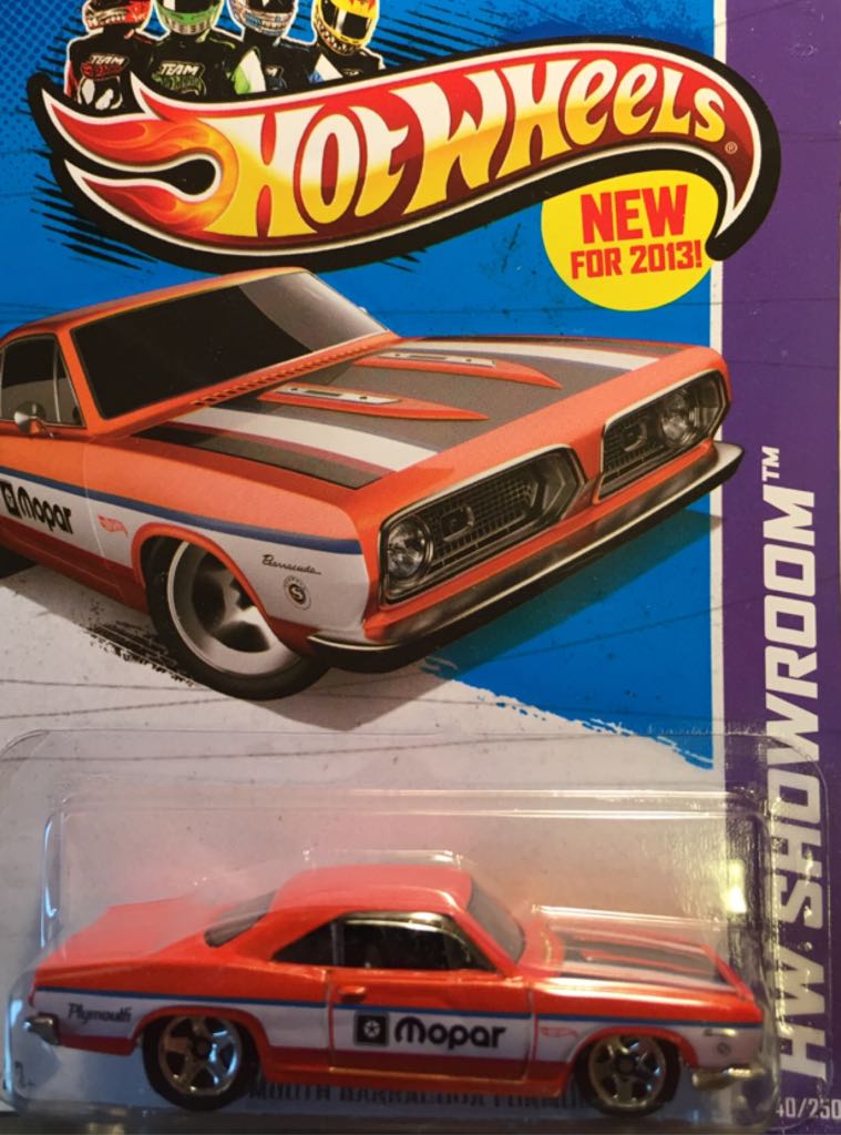 Plymouth Barracuda 1968 Formula S - HW Showroom toy car collectible - Main Image 1