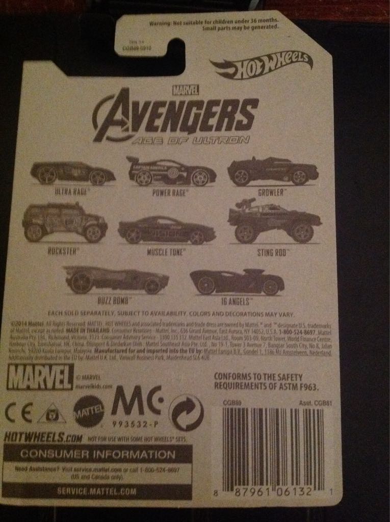 Black Widow - 16 Angels - Marvel Avengers toy car collectible - Main Image 2